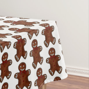 Toalha De Mesa Gingerbird Man Christmas Cookie Baking