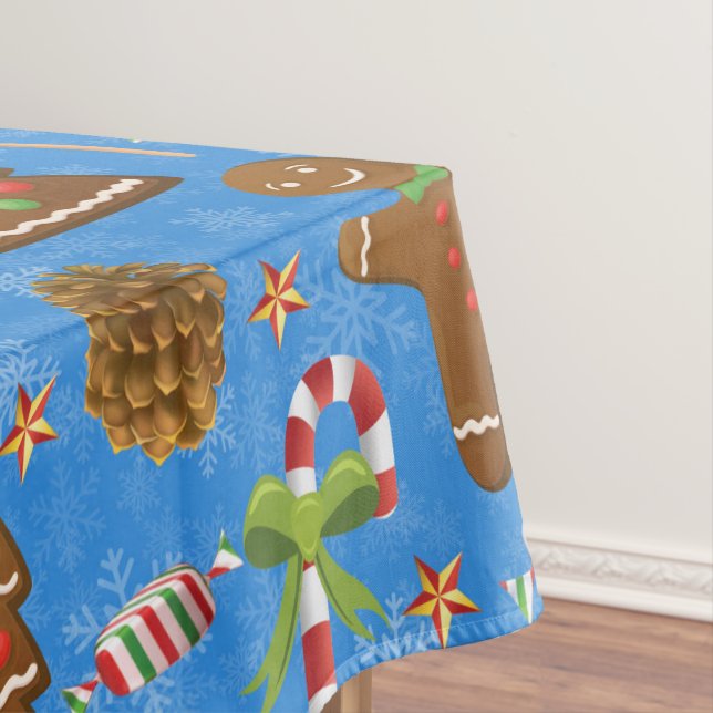 Toalha De Mesa Gingercake Man, Candy and Lollipop (Posição Original)