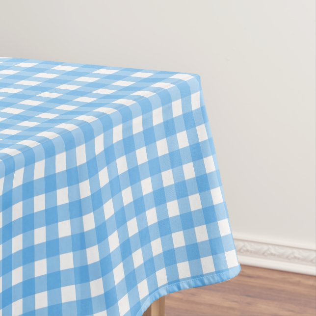 Toalha De Mesa Gingham azul (Posição Original)