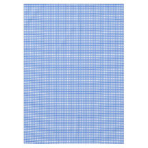 Gingham Branco e Azul Francês