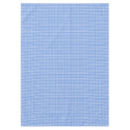 Toalha De Mesa Gingham Branco e Azul Francês