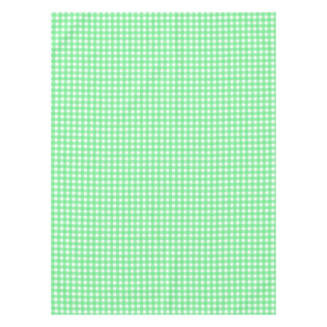 Toalha De Mesa Gingham verde (Frente)