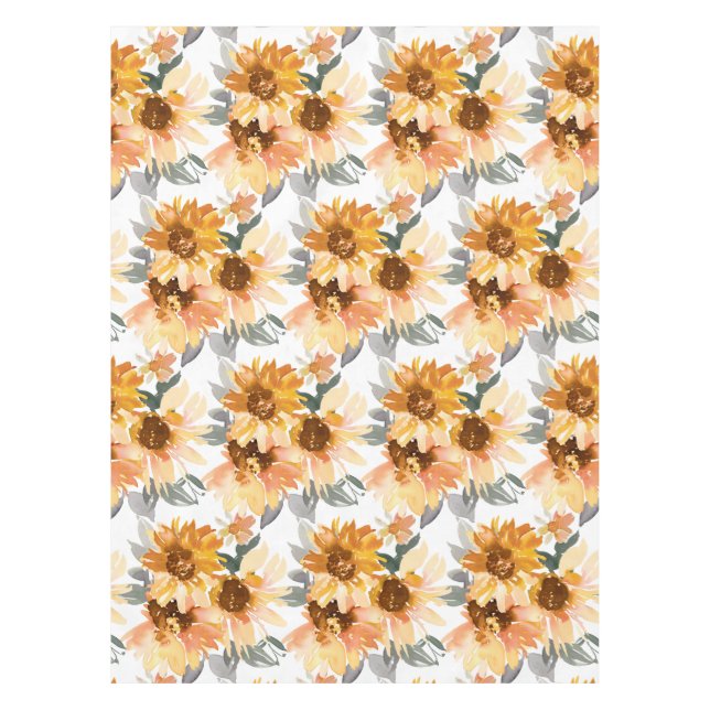 Toalha De Mesa Girassóis Tablecloth (Frente)