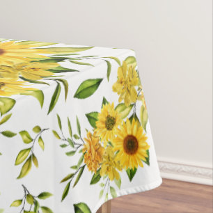 Toalha De Mesa Girassol Aquarela 8