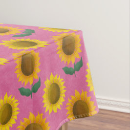 Toalha De Mesa Girassol sunny - rosa