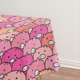 Toalha De Mesa Girly Funny Pig Pattern
