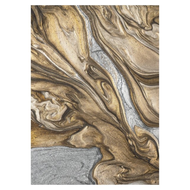 Toalha De Mesa glamour 002 cores castanhas líquidas (Frente)