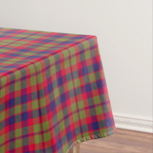 Toalha De Mesa Glasgow Tartain Xadrez Verde Vermelho Azul