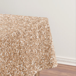 Toalha De Mesa Glitter de Lâmina Dourada do Rosa de Pêssego      