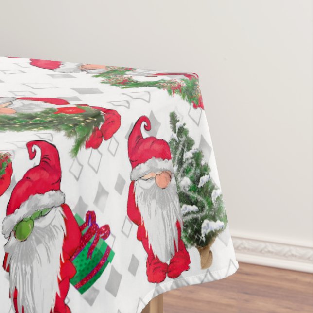Toalha De Mesa Gnome para o Natal (Posição Original)