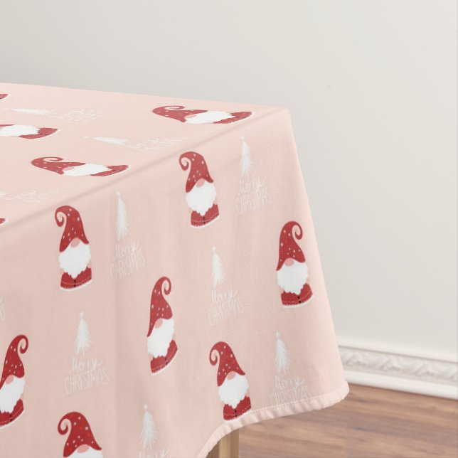 Toalha De Mesa Gnomos de Natal Fofos (Posição Original)
