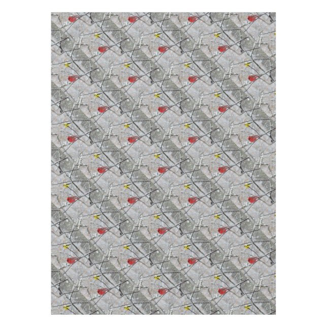 Toalha De Mesa Goldfinch E Cardeal (Frente)