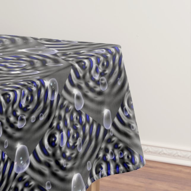 Toalha De Mesa Gotículas de chuva no metal (Posição Original)