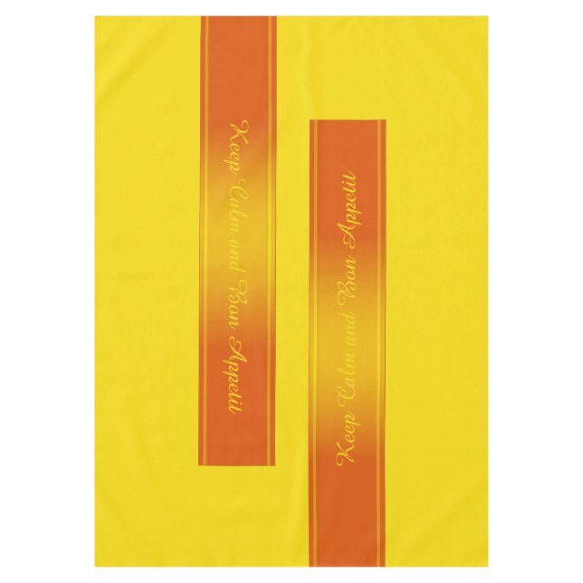 Toalha De Mesa Gradações Limite Deco Cor de laranja + texto (Frente)