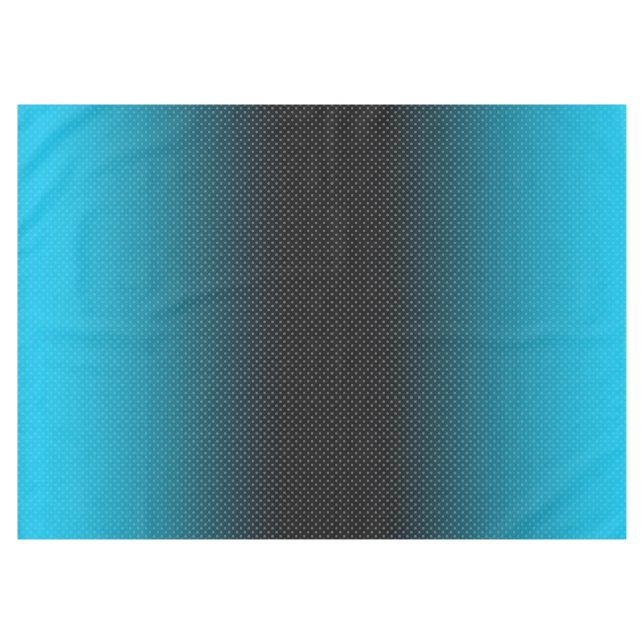 Toalha De Mesa gradiente azul com bolinhas pequenas (Frente (Horizontal))