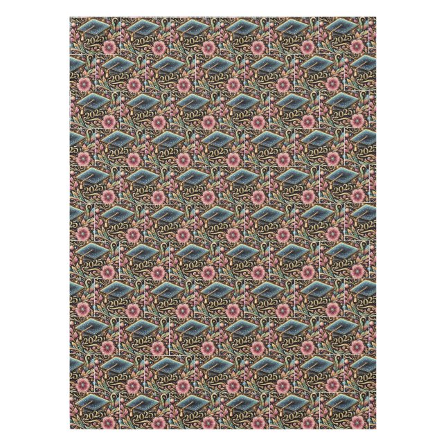 Toalha De Mesa Graduação Elegante 2025 Design 2 (Frente)