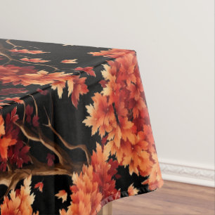 Toalha De Mesa Gráfico de padrão sem costura da árvore de mapeame