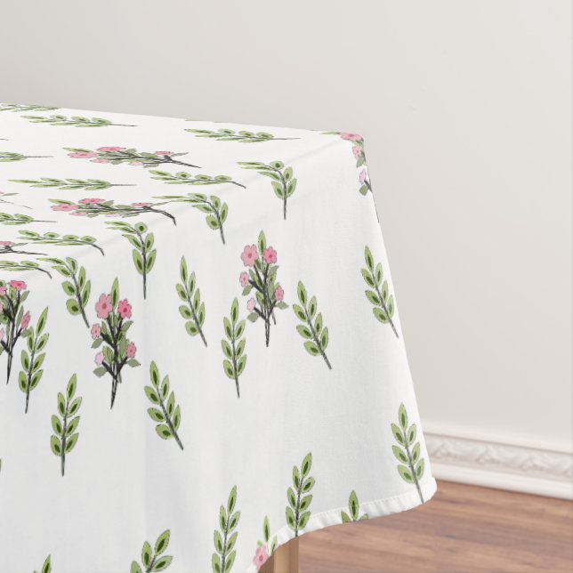 Toalha De Mesa Grandes Bouquets Rosa  (Posição Original)