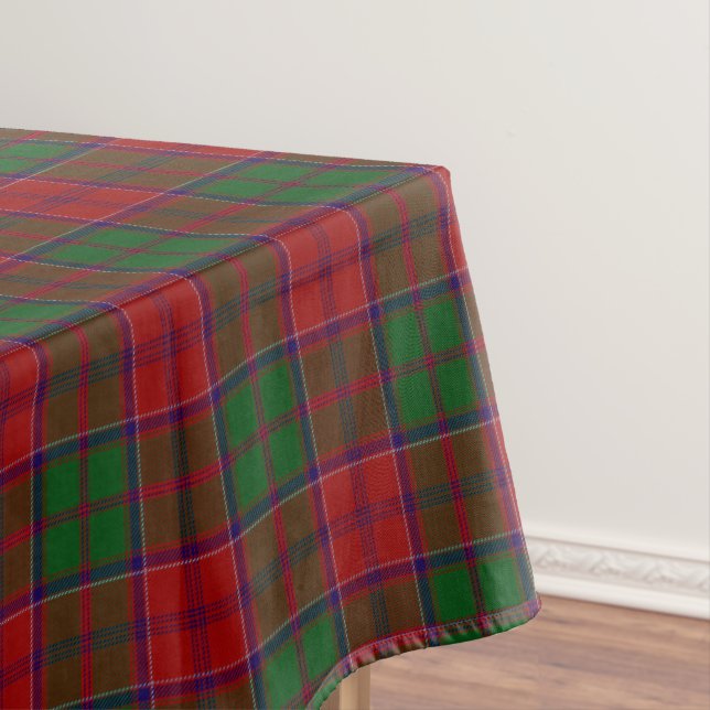 Toalha De Mesa Grant Clan Tartan Xadrez escocesa (Posição Original)