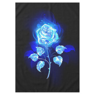 Toalha De Mesa Gravação de Rosa Azul