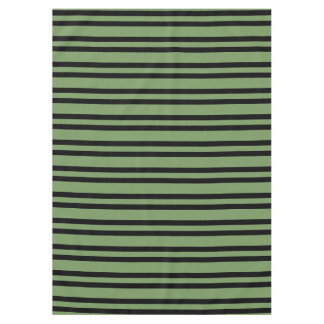 Toalha De Mesa Green Black Stripes Pattern