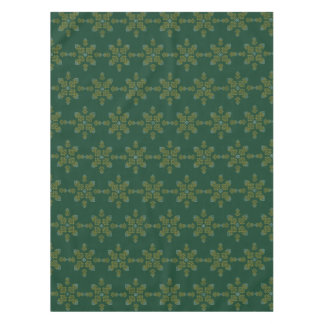 Toalha De Mesa Green Minimal South Indian Kolam Design