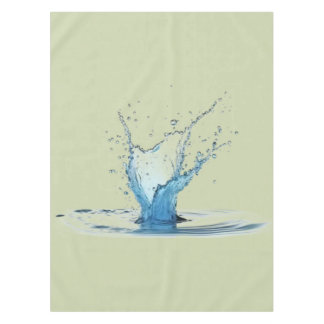 Toalha De Mesa Green Tablecloth with Water Drop Impact