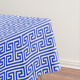 Toalha De Mesa Grego Meander Key Square H Patterno Blue