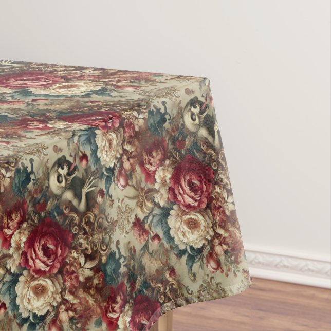 Toalha De Mesa Grotesco Crescente - Floral Gótico (Posição Original)