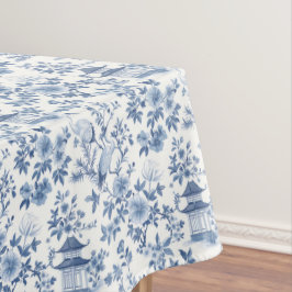 Toalha De Mesa Grua Azul Chinoiserie