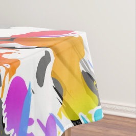 TOALHA DE MESA GRUNGE PUNK SPLATTER ARTE