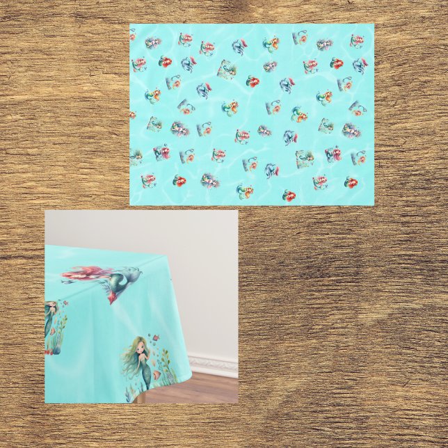 Toalha De Mesa Grupo de Tema sobre Sereias (Criador carregado)