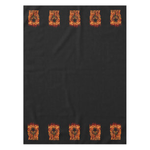 Toalha De Mesa Guerreiro quente espartano de Molon Labe no fogo