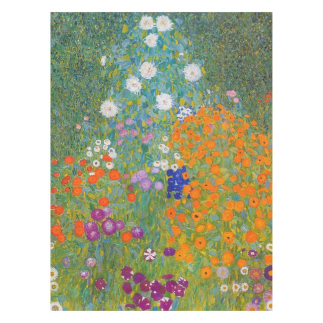 Toalha De Mesa Gustav Klimt - Jardim Flor (Frente)