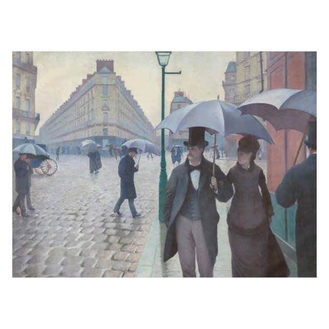 Toalha De Mesa Gustave Caillebotte - Paris Street; Rainy Day (Frente (Horizontal))