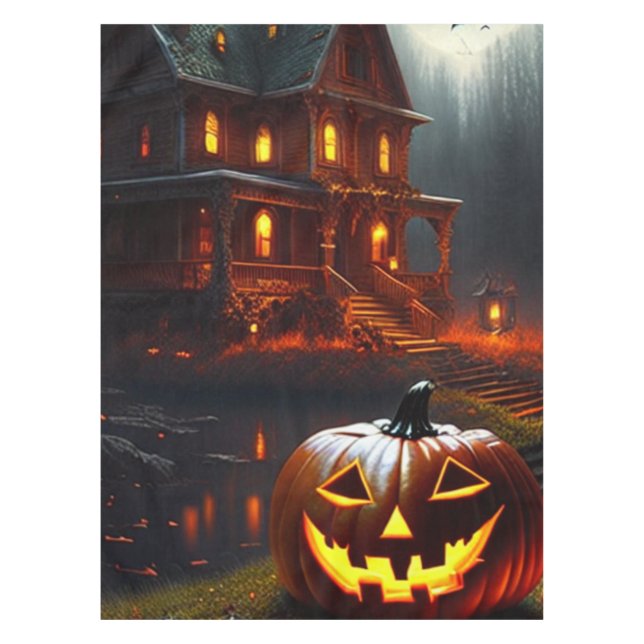 Toalha De Mesa Halloween/Abóbora/Queda (Frente)