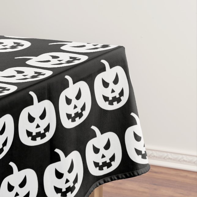 Toalha De Mesa Halloween Black Pumpkins Pattern Spooky Assusty (Posição Original)