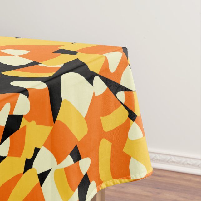 Toalha De Mesa Halloween Candy Corn Seamless Patterno (Posição Original)