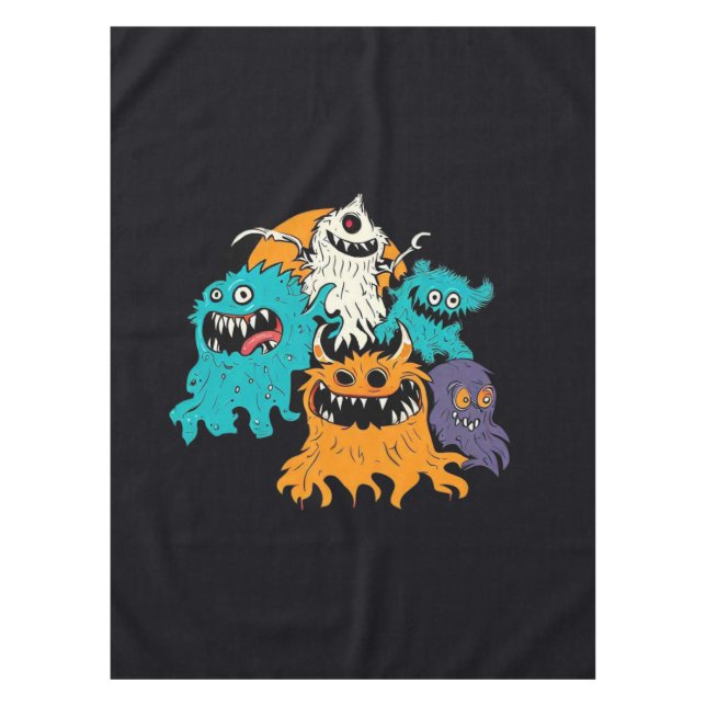 Toalha De Mesa Halloween/Monster/Outubro/Queda (Frente)