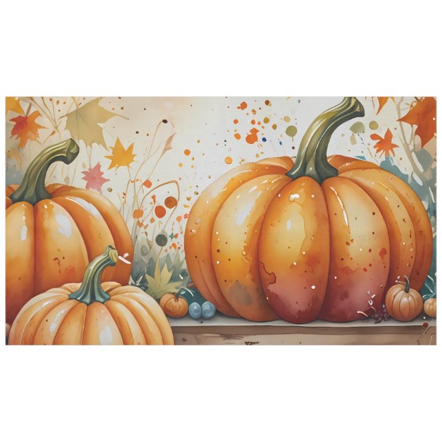 Toalha De Mesa Halloween Pumpkin Vibes (Frente (Horizontal))