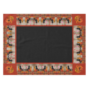 Toalha De Mesa Halloween Tabby Cat Tablecloth