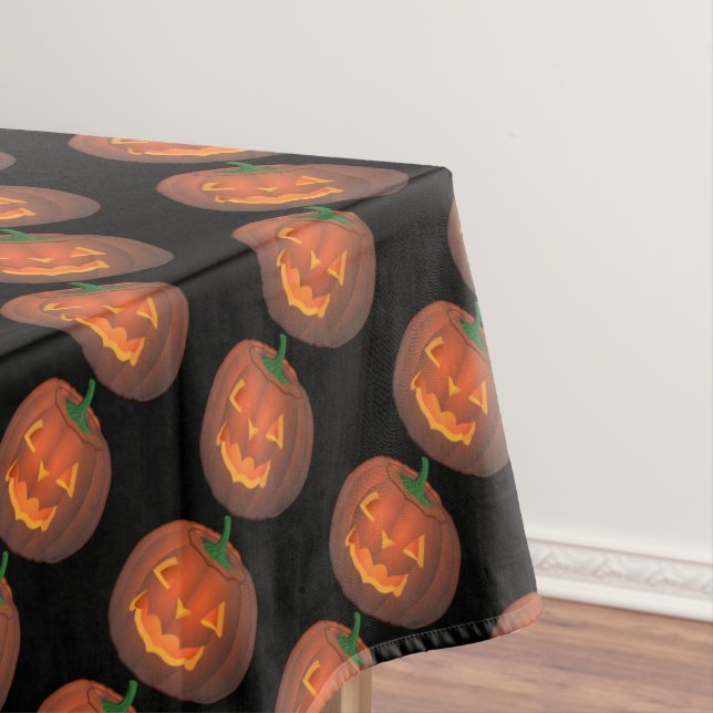Toalha De Mesa Halloween Tablecloth Halloween Pumpkin Tablecloth (Posição Original)