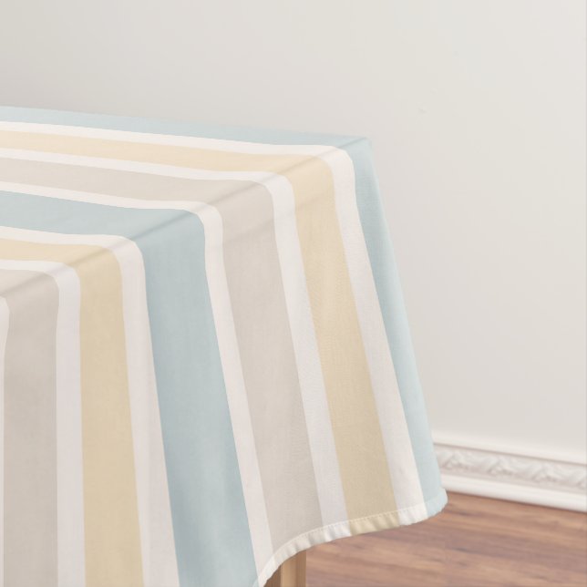 Toalha De Mesa Hamptons Coastal Stripe Tablecloth (Posição Original)
