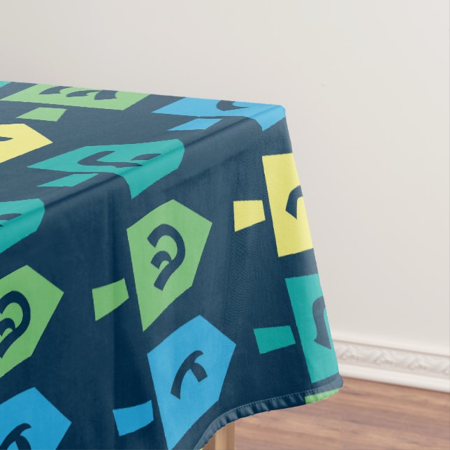 Toalha De Mesa Hanukkah Dreidel Party Tablecloth (Posição Original)