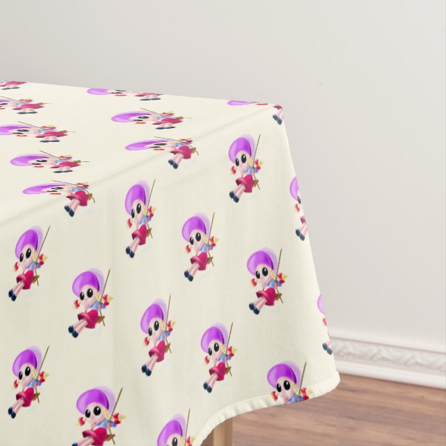 Toalha De Mesa Happy Girl Tablecloth (Posição Original)