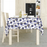 Toalha De Mesa Happy Hanukkah Spinning Dreidel<br><div class="desc">Um sonho gira entre texto que diz Happy Hanukkah.</div>