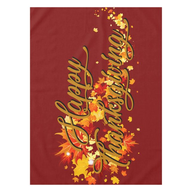 Toalha De Mesa Happy Thanksgiving (Frente)