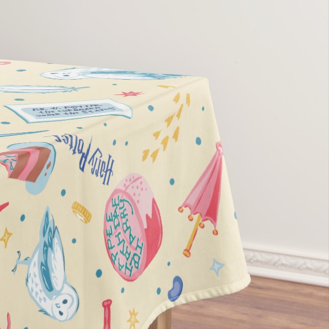 Toalha De Mesa HARRY POTTER™ Padrão de Celebração de Aniversário (Posição Original)