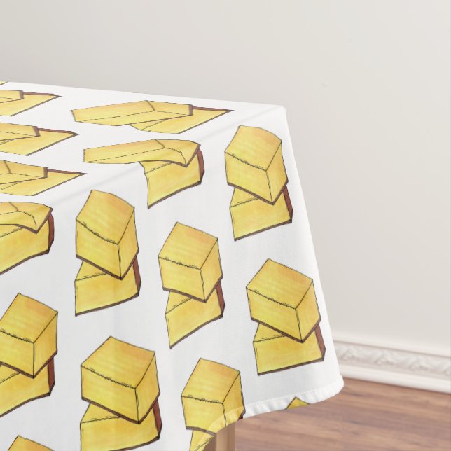 Toalha De Mesa Hawaii Butter Mochi tradicional deserto do Havaí (Posição Original)