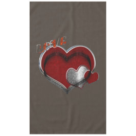 Toalha De Mesa Heart Magic Brown Cotton Tablecloth